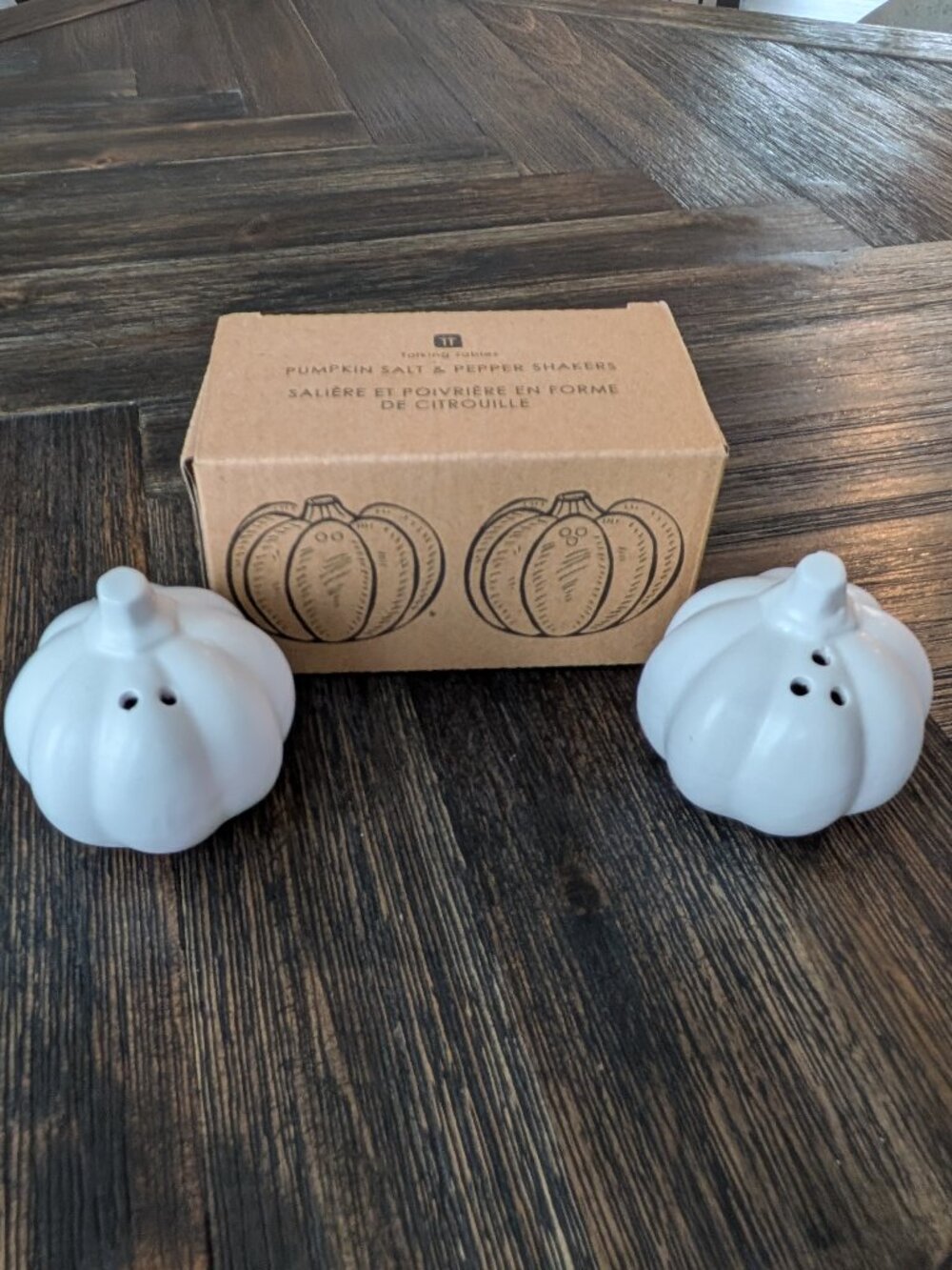 Talking Tables Ceramic Pumpkin Salt and Pepper Shakers